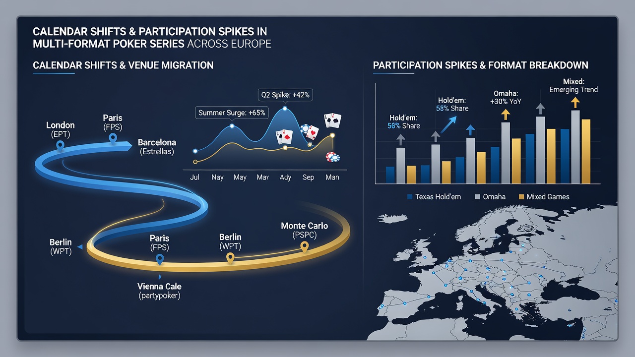 Teilnehmeranstieg bei Multi-Format-Poker-Events in Europa