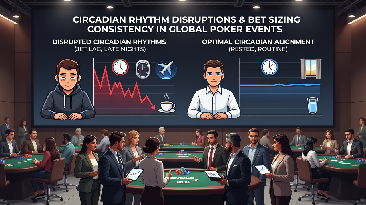Analyse von Bet Sizing Mustern in Poker-Turnieren unter Berücksichtigung von Schlafzyklen und Zeitunterschieden