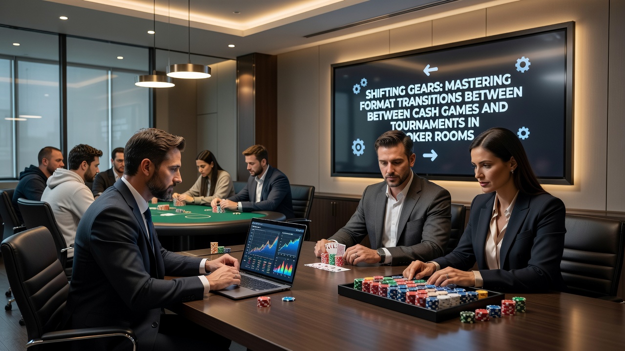 Live Poker Turnier mit Fokus auf Formatwechsel und Spielanpassungen